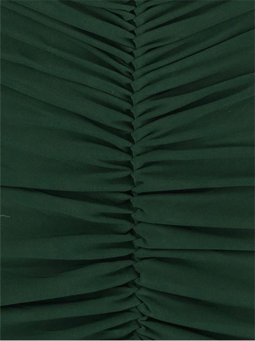 Abito lungo smanicato con scollo a V NORMA KAMALI | KK4253PLD43869DARKEMERALD